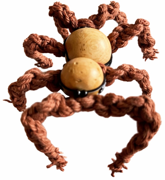 Macramé bruine spin