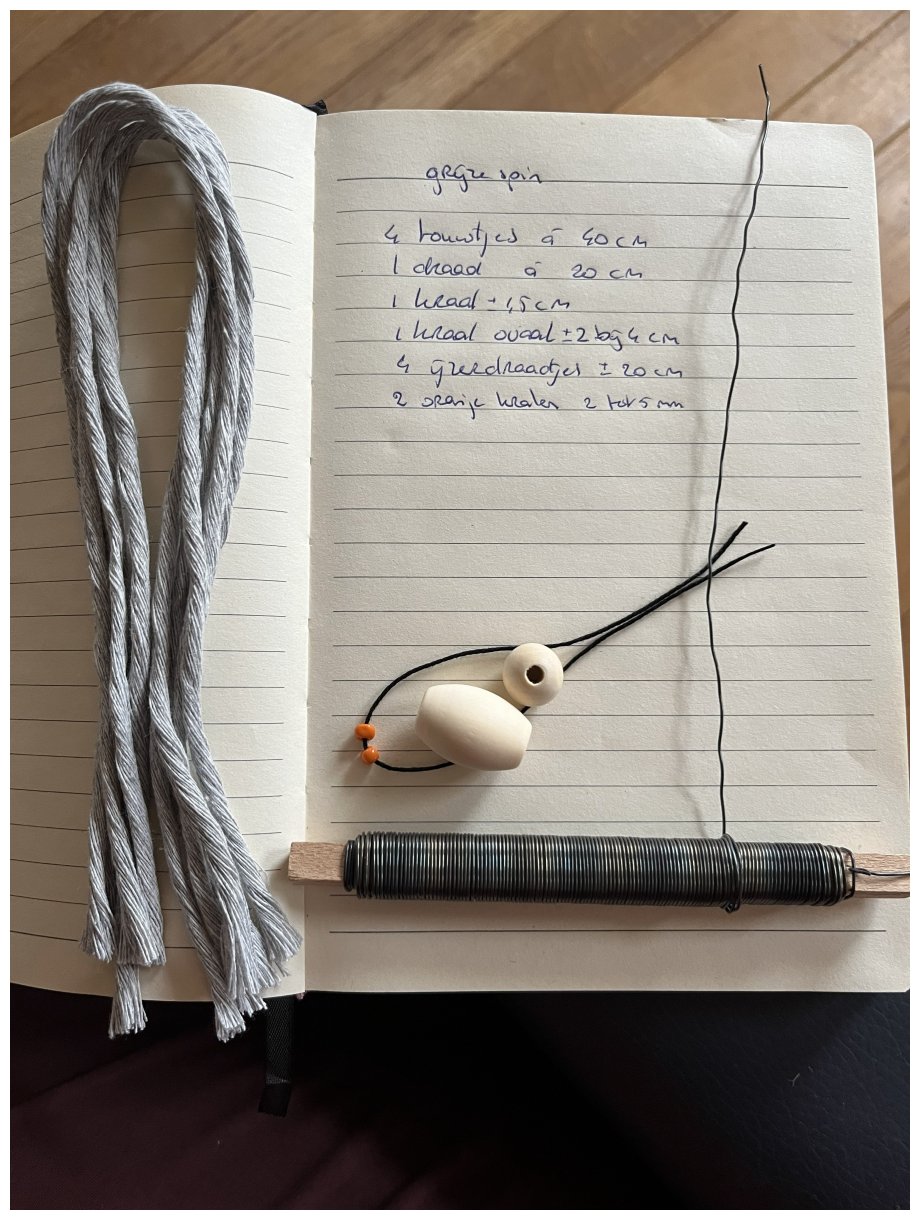 Macramé grijze spin – overzicht