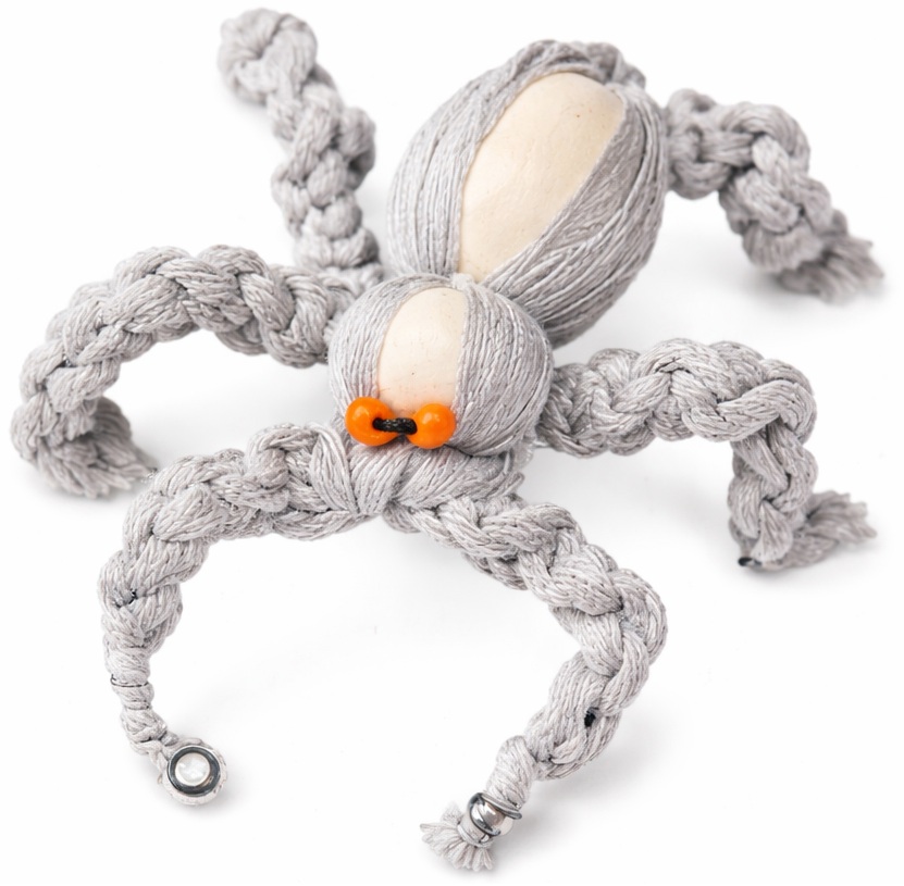 Macramé grijze spin